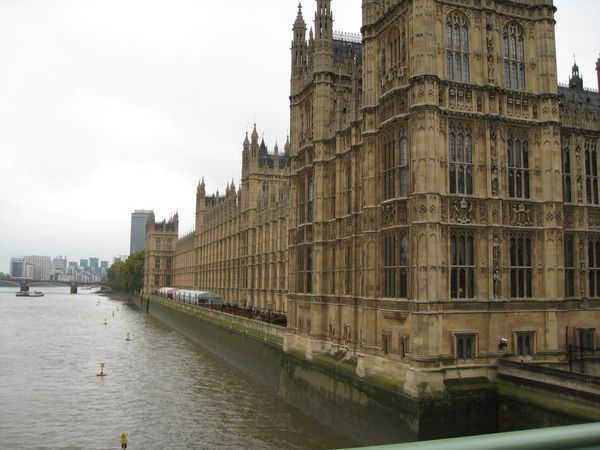 The palace of Westminster as viewed from Westminster bridge